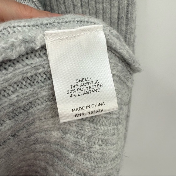 Tularosa Goji Belted Rib Sweater Dress in Gray Size S - Picture 9 of 11